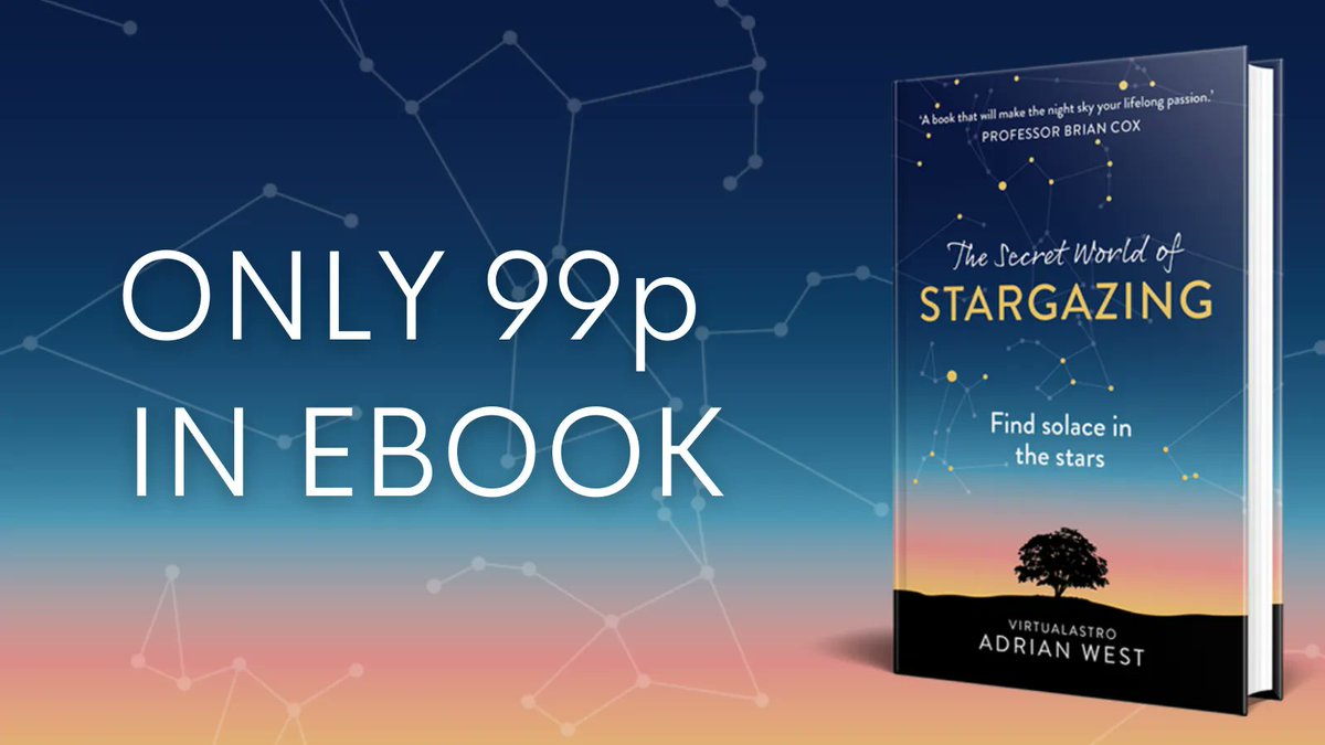 VirtualAstro's tweet photo. It's the start of June and for the rest of the month you can get my book, The Secret World of Stargazing - the #1 best seller in astronomy on Kindle for only £0.99.

You can enjoy the ebook version for the price of an ice cream.

Get it here: https://t.co/qRF0ZsC2O0

(Please RT) https://t.co/aPRKwi4IEZ