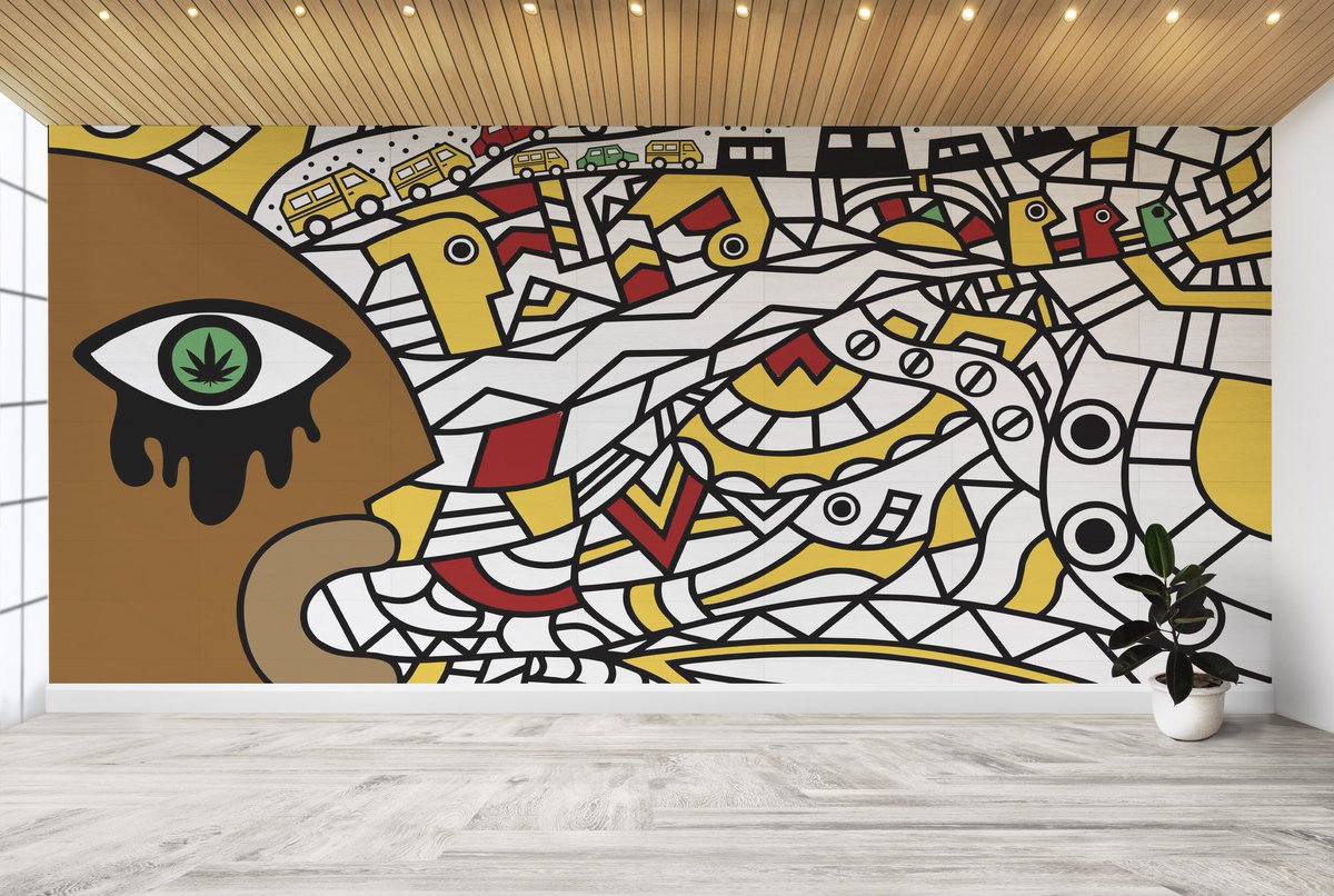 Chrome_008's tweet photo. @DONJAZZY Theres nothing I'll love more than for my Art pieces or wall murals to grace your walls. 

I hope I'm given a chance to create magic with my designs in your awesome space 🙌🏿🙌🏿🙌🏿

My people abeg if you come across this tweet please retweet abeg 🙏🏿🙏🏿 https://t.co/qURBjjbJdd