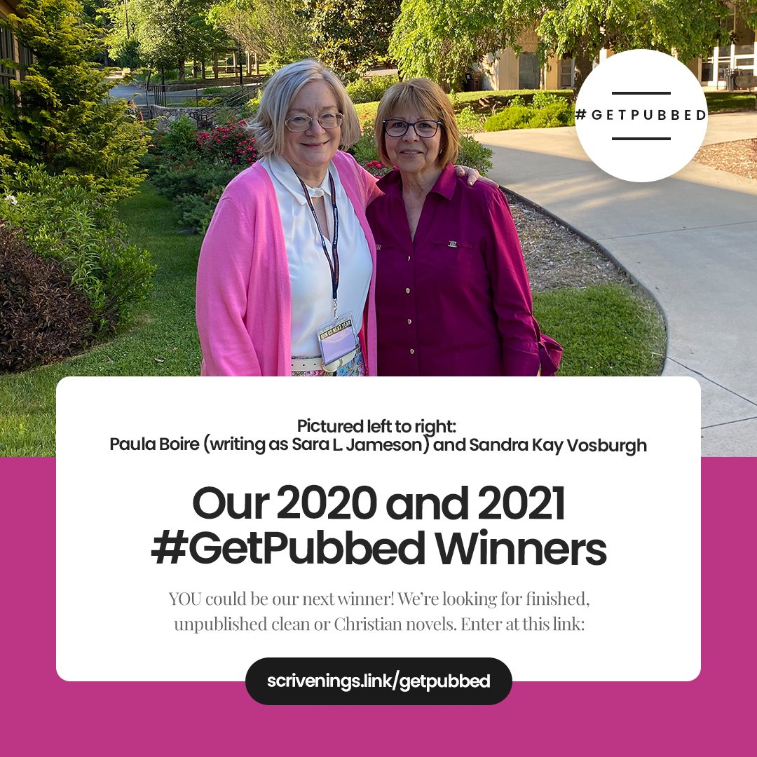 ScriveningsLLC's tweet photo. The winners of our 2020 and 2021 #GetPubbed contest met up at the Blue Ridge Mountains Christian Writers Conference.
YOU Could be our next winner! Details and entry form can be found here:
https://t.co/GyFGxfM61H
#BRMCWC #brmcwc2022 #writingcontests https://t.co/emRJfuTk2y