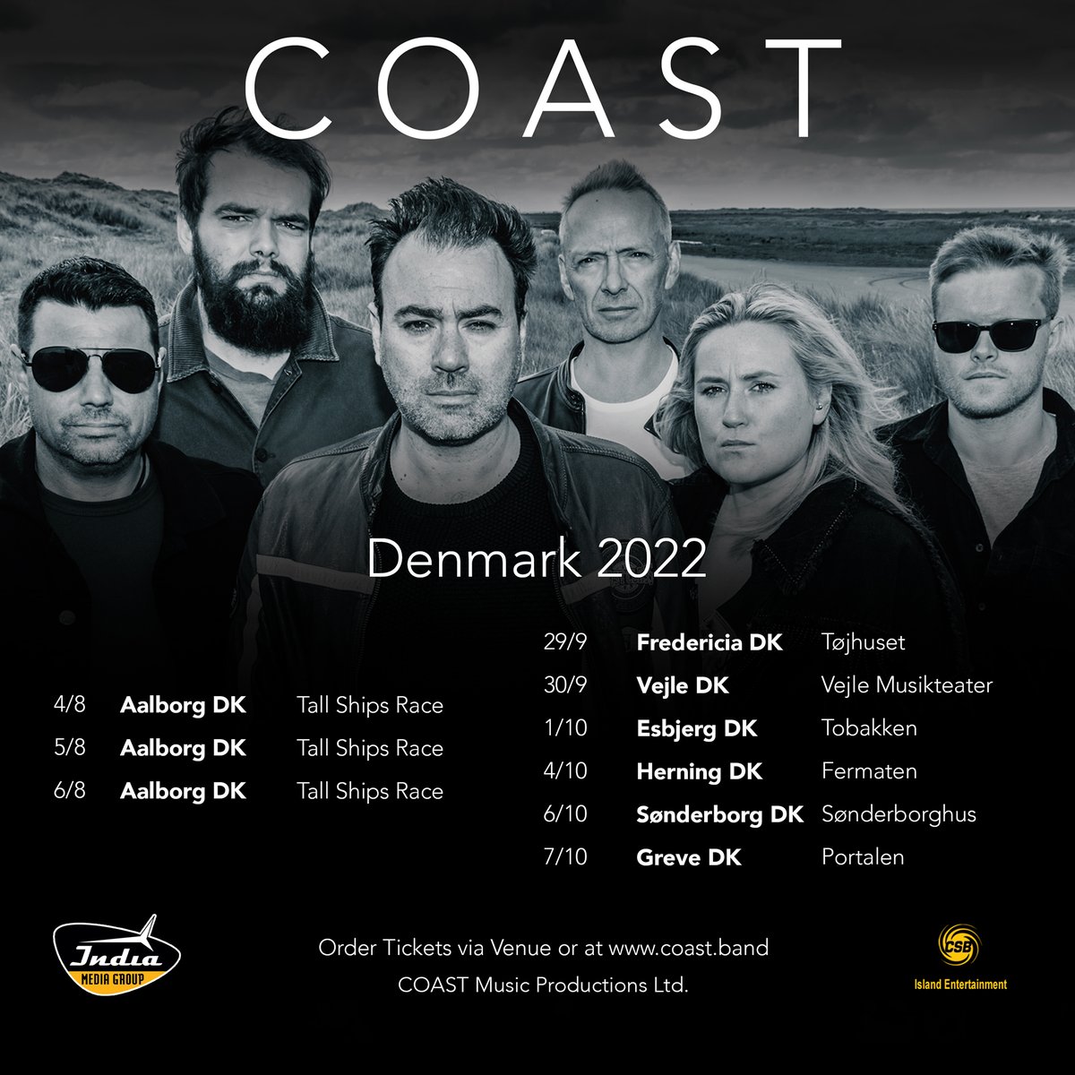 OfficialCOAST's tweet photo. ✨Are you coming to see us in Denmark? ✨
 
Tickets are going fast! You can book through our website here:
 
https://t.co/EgMbIwOEFd

We look forward to seeing you there! https://t.co/gdXLfFaTod