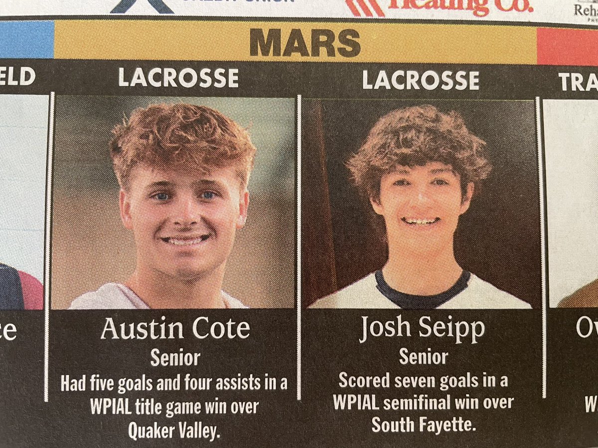Congratulations to Austin Cote and Josh Seipp on being named <a href="/CranberryEagle/">The Cranberry Eagle</a> Players of the Week for their playoff performances!