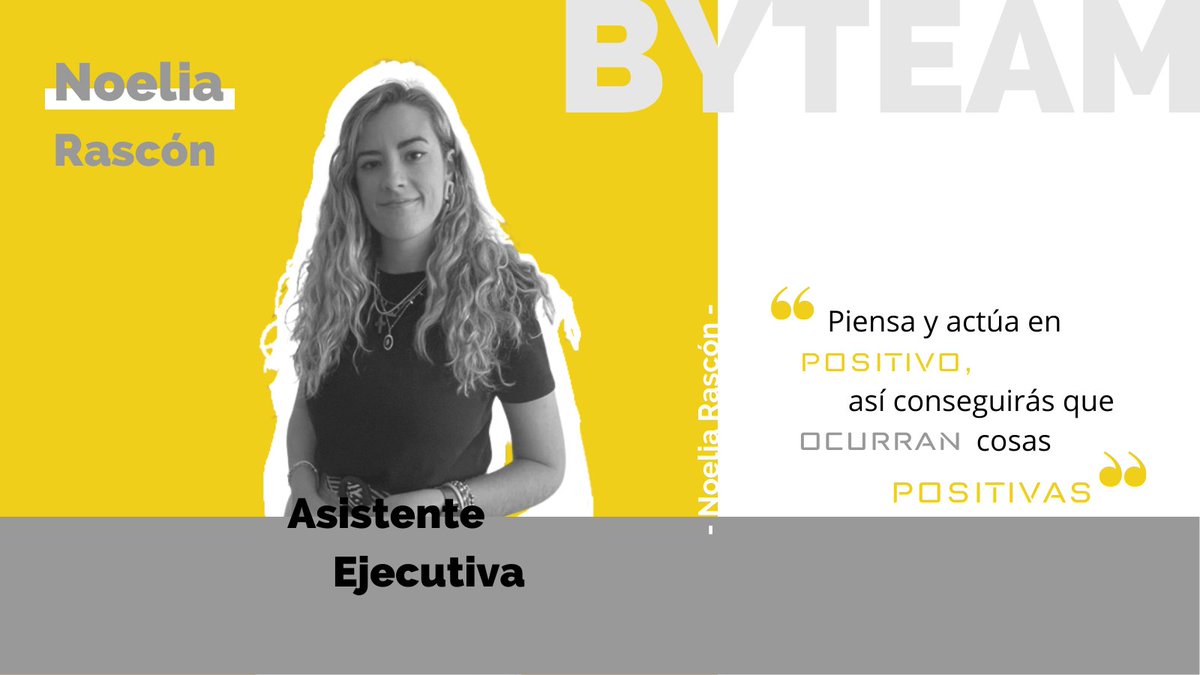 biyectiva's tweet photo. Biyectiva es la suma de todas las personas que forman parte del equipo.
Hoy te presentamos a Noelia Rascón.
#BYTeam https://t.co/gxOWCKwX3W