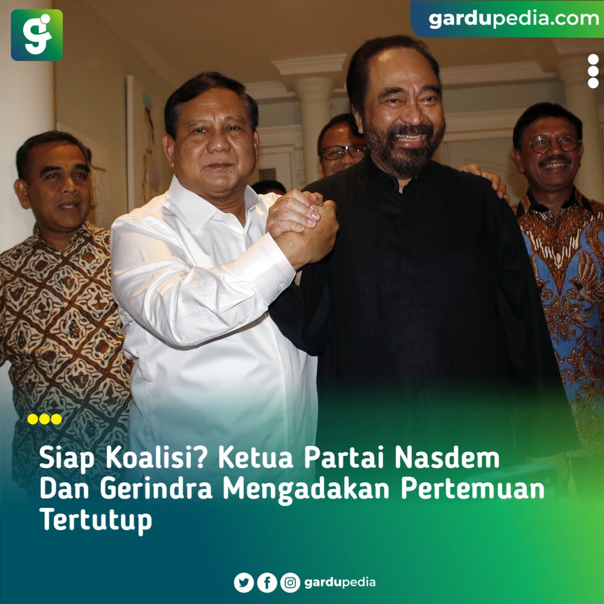 gardupedia's tweet image. Siap Koalisi? Ketua Partai Nasdem Dan Gerindra Mengadakan Pertemuan Tertutup

gardupedia.com/terkini/berita…

#BeritaTerkini #beritaviral #gardu #gardupedia #nasdem #Gerindra