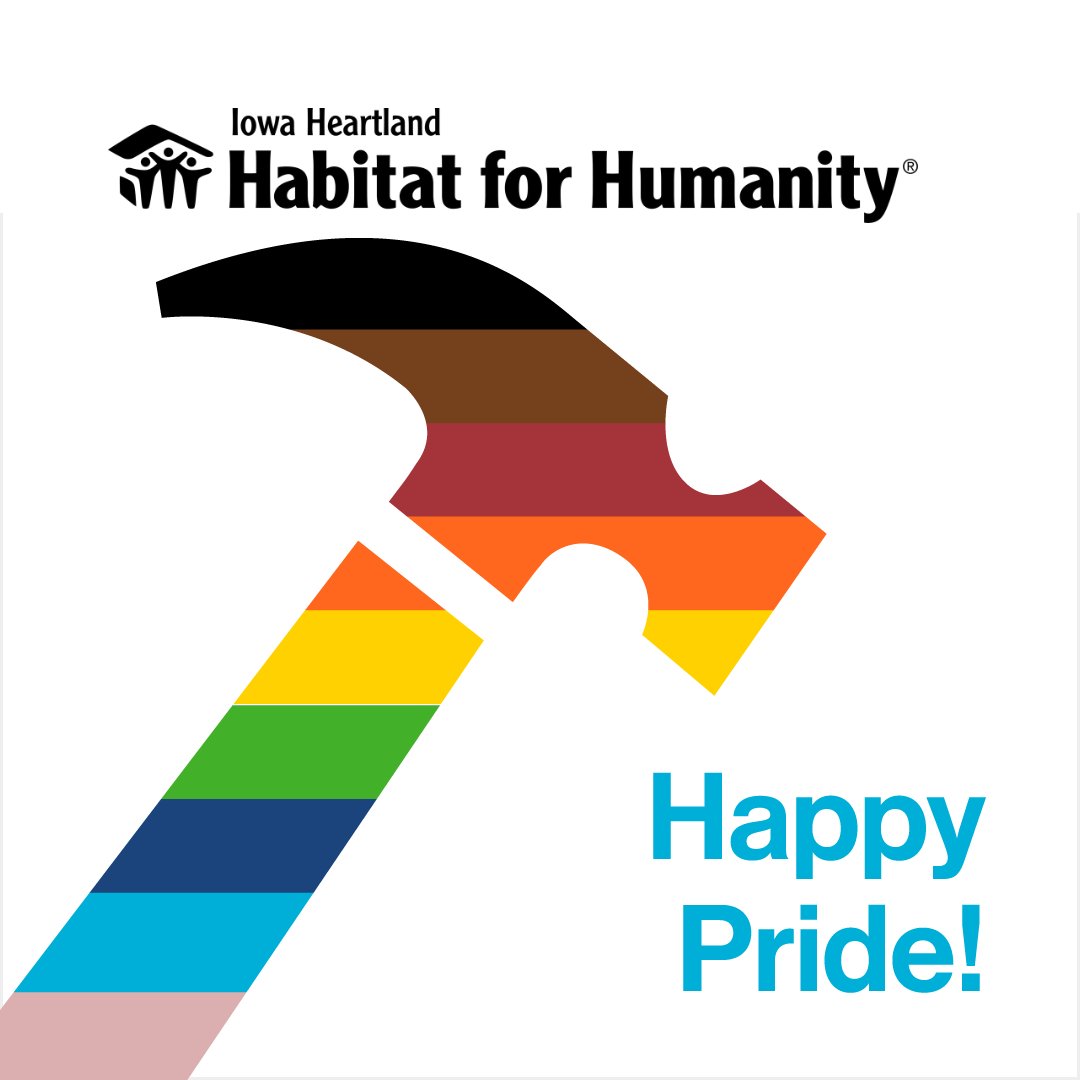 IA Heartland Habitat (@iaheartlandhfh) on Twitter photo This month β and every month β we celebrate #Pride. As we come together to build a world where everyone has a decent place to live, may we celebrate, represent and value the differences of those we work with and serve in communities around the world.
β€π§‘πππππ€ This month β and every month β we celebrate #Pride. As we come together to build a world where everyone has a decent place to live, may we celebrate, represent and value the differences of those we work with and serve in communities around the world.
β€π§‘πππππ€