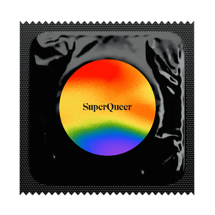 SuperRare's tweet photo. Finally, let your rainbow flag fly with our psychedelic selection of #SuperQueer merch available online & at the NYC Gallery (+ free condoms & stickers at the gallery!) on June 9 🏳️🌈
Proceeds from SuperQueer merch will also be donated to @OutInTech
Happy Pride fam ❤️🔥 https://t.co/xEy9OJVGsQ