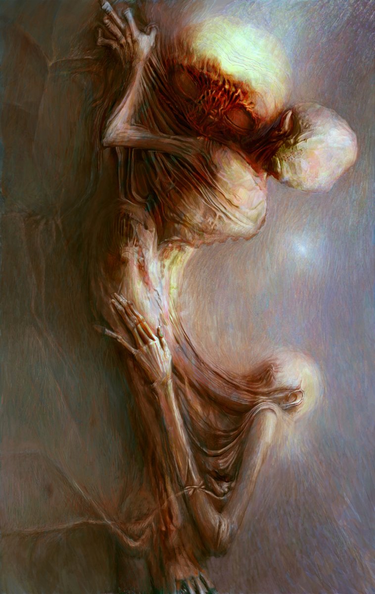 AlexandrKumpan's tweet photo. Since I'm a newcomer here. I’ll start slowly spreading it starting with my oldest works ...... at that distant time I was very impressed by the works of Beksinsky ... and this particular one is very much subject to his presence :)) https://t.co/sxe1qexlyn
