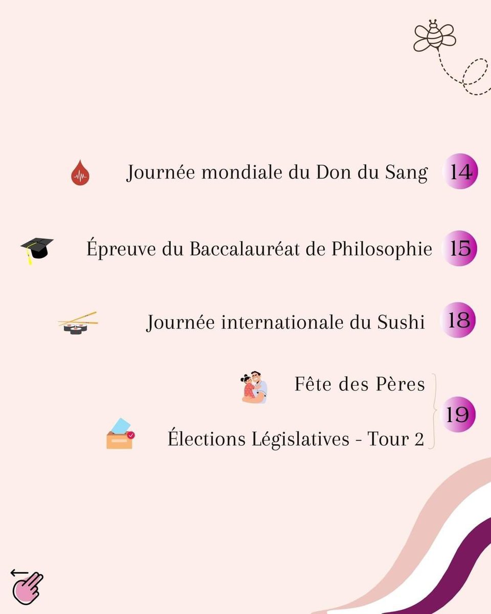 DigitalByAngel's tweet photo. 📆✔️ JUIN est là ! Les dates clés aussi 🥳
Lesquelles vous intéressent le + ?
#dates #juin #june #hellojuin #juin2022 #SaveTheDate #evenements #cm #marketing #calendriermarketing #webmarketing https://t.co/83hRvR3QoZ