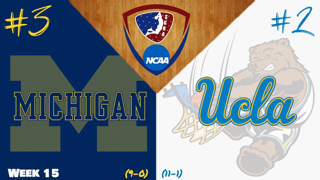 Come watch myself and Michigan as we take on #2 UCLA in what shall be a magnificent game. 
<a href="/SGBA2K/">SGBA</a> <a href="/DIverson08_SGBA/">DeAndre Iverson</a> @GregWardTheBoss <a href="/DETR0ITR0CKCITY/">Jason</a>
