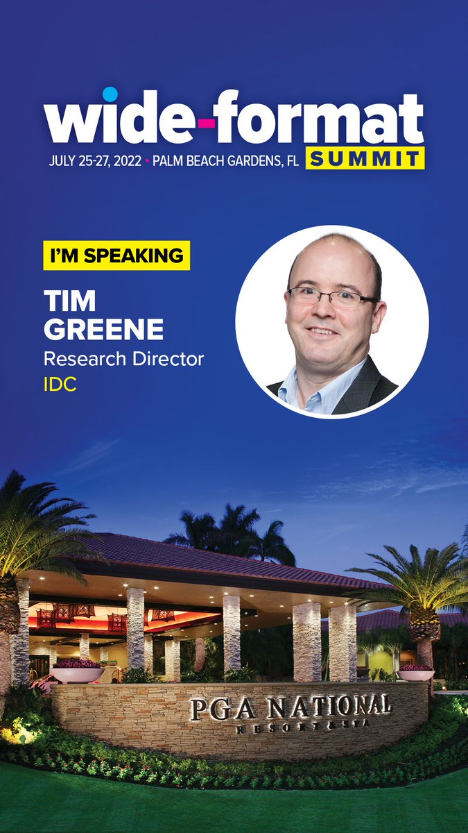tgwideformatguy's tweet photo. Last year The Wide Format Summit was a great event and one of the highlights of the year for me as the first in-person industry event. They're bringing me back for 2022! Check it out: 
https://t.co/mKdX0vRnaS https://t.co/87orFo9foy