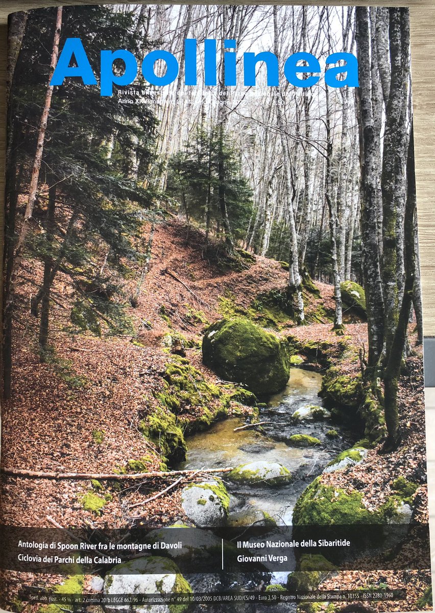 fabio_falabella's tweet photo. LETTURA È CULTURA .. D’ECCELLENZA!
Sull’ultimo numero di #Apollinea, la rivista ufficiale del Parco Nazionale del Pollino, un mio articolo sulle iniziative tenute a Latronico in occasione della Giornata Mondiale della Terra e di quella della Lettura. Nuova campagna abbonamenti https://t.co/dPWLaWopgk