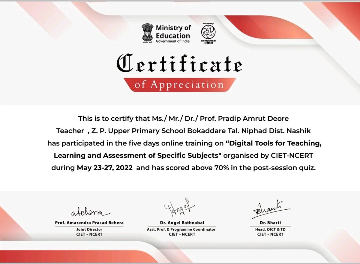 Swarprabha's tweet photo. @ManuGulati11 @ciet_ncert Congratulations mam🌹 https://t.co/T79yMInKa0