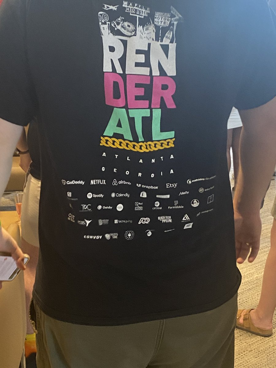 Anomoley's tweet photo. Vintage t shirt game π₯ #renderatl2022 #render2022 @RenderATL https://t.co/LRr1gJVg8j