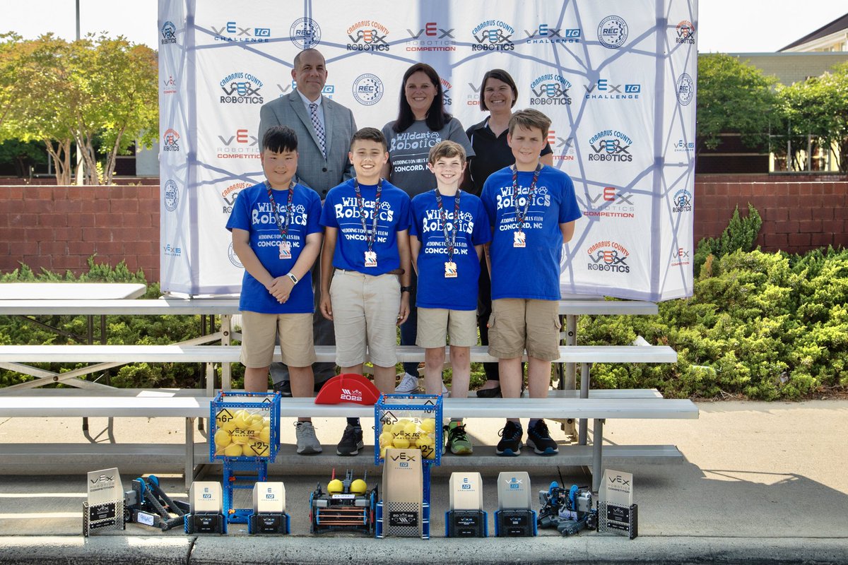 MrsAdam1010's tweet photo. Congratulations on competing at the VEX Robotics World Championships! We are so proud of you! #groWHere #WHESthrivers @WHE_Whiskers @FarrahMilby @amywpeters94 https://t.co/JchHUV98fZ