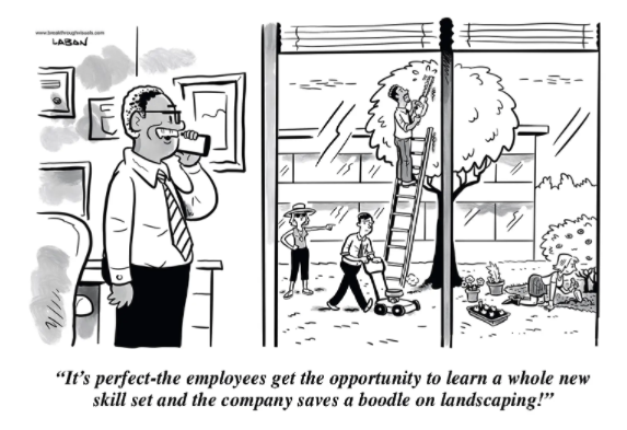 CornerstoneInc's tweet photo. ☕ Have yourself a little #HRHumor with #CartoonCoffeeBreak: How to build a successful gig program at your organization: https://t.co/ubSPjXlYQO https://t.co/WmhA6YL7Qa