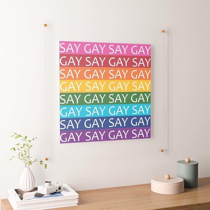 pulaskishepherd's tweet photo. “Say Gay” Floating Acrylic Print
#PulaskiShepherdCo
#pscsco
#SayGag
#FloatingAcrylicPrint
#society6
https://t.co/dN0BhhyOTA https://t.co/79XaG0xaij