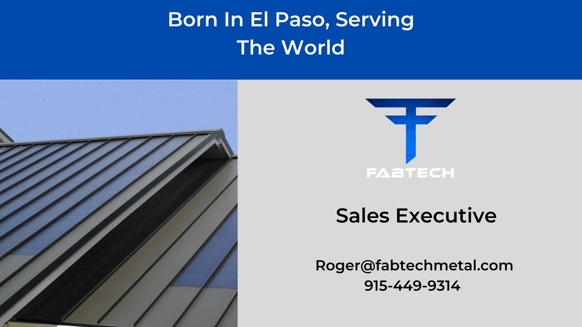 FabtechMetals's tweet photo. You may contact our sales executive Roger at 
📧: Roger@fabtechmetal.com 
☎️: 915-449-9314 https://t.co/seJweRZmhd