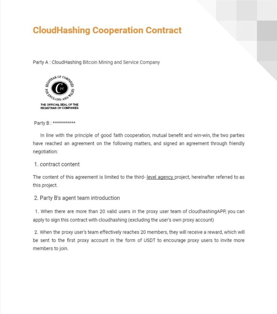 Cloudhashing001's tweet photo. If you would like to receive an agent reward, please contact Customer Service Manager Isabella to sign a cloudhashing agent contract.
WhatsApp: +447859243865
Telegram: https://t.co/N5QKfkHqSV https://t.co/oJTglNgTru