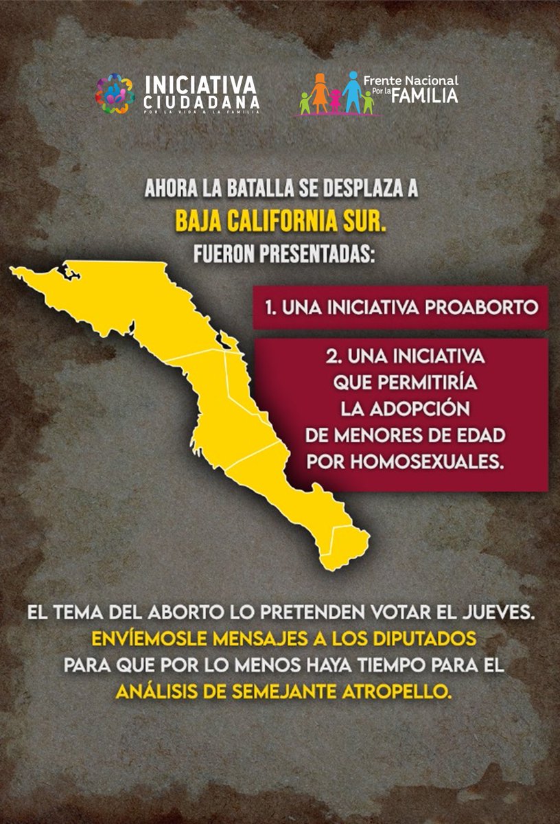 in_ciudadana's tweet photo. Diputados del @BcsCongreso les pedimos cordura, apego a derecho y sobre todo sensibilidad para la toma de una decisión que implica vidas humanas. #BCSEsProVida @YayoVanWormer @GabyMontoya__ @arqagundez @RigoMares https://t.co/tJbziHosa0