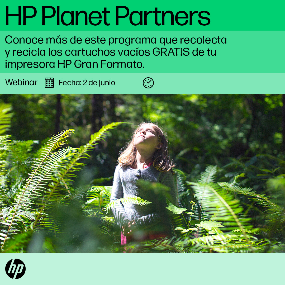 HPAmCentral's tweet photo. 🗓 Este 2 de junio te invitamos a aprender a reciclar tus cartuchos de tinta con el programa HP Planet Partners, en un nuevo webinar HP Latex. Súmate gratis, podemos ayudar a que tu negocio sea más sustentable. Regístrate en: https://t.co/HICVNNn83I ¡Cupos Limitados! https://t.co/9q9cW22ovC