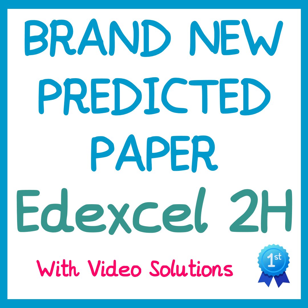 1stclassmaths's tweet image. Ideal for Monday night! Same topics but different questions. I have tried to include nice variations to give more coverage. #gcsemaths #revision #maths #edexcelmaths
drive.google.com/file/d/18nLomh…