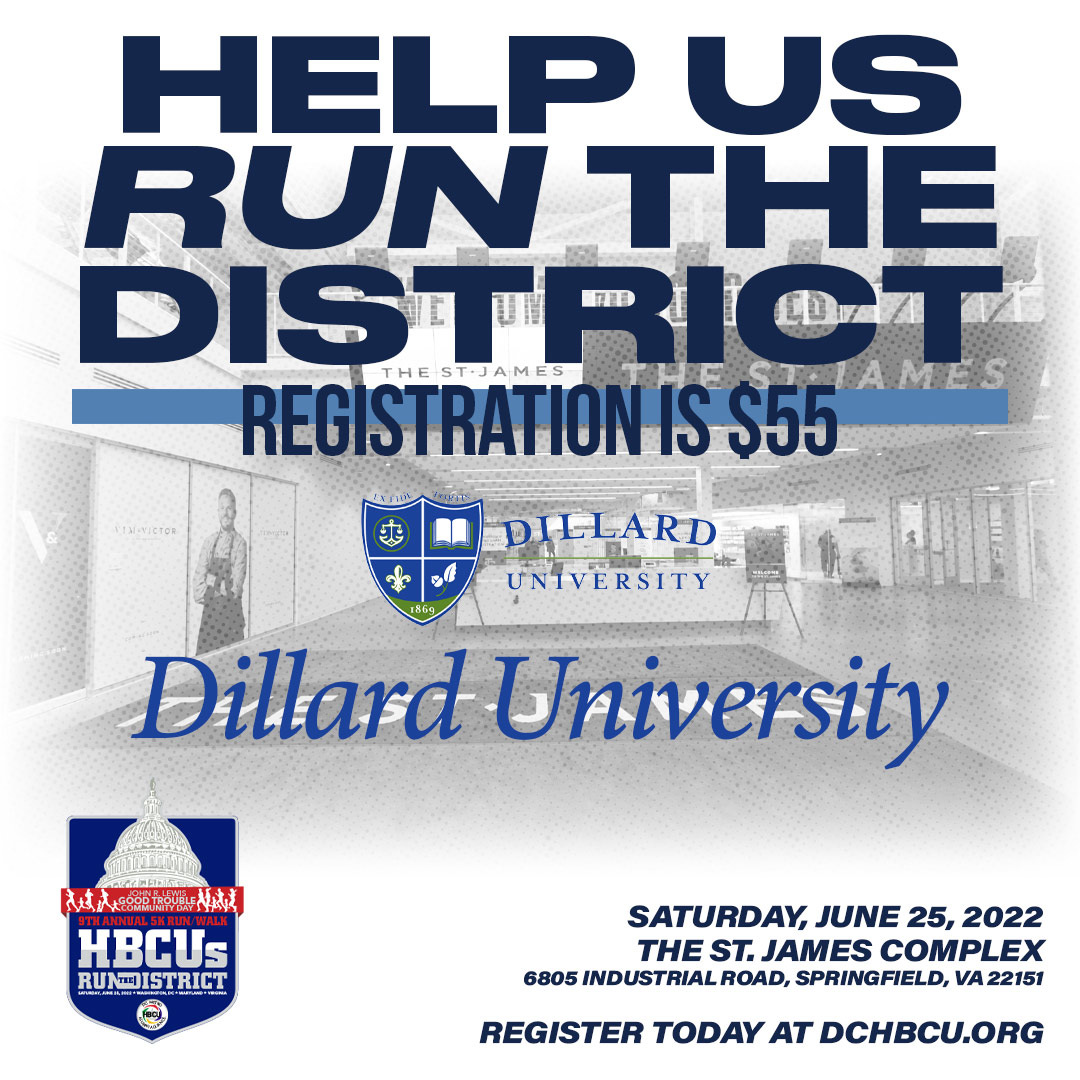 DC HBCU Alliance (@dchbcu) on Twitter photo HELP US RUN THE DISTRICT <a href="/du1869/">Dillard University</a>!
We're getting closer to the June 25 date and we want to see the Bleu Devils represented! Help your local alumni chapter raise funds for scholarship by registering today.
REGISTER TODAY: bit.ly/DCHBCU5kRunWal…
@DUNAAalumni #HBCUsRunTheDistrict HELP US RUN THE DISTRICT <a href="/du1869/">Dillard University</a>!
We're getting closer to the June 25 date and we want to see the Bleu Devils represented! Help your local alumni chapter raise funds for scholarship by registering today.
REGISTER TODAY: bit.ly/DCHBCU5kRunWal…
@DUNAAalumni #HBCUsRunTheDistrict