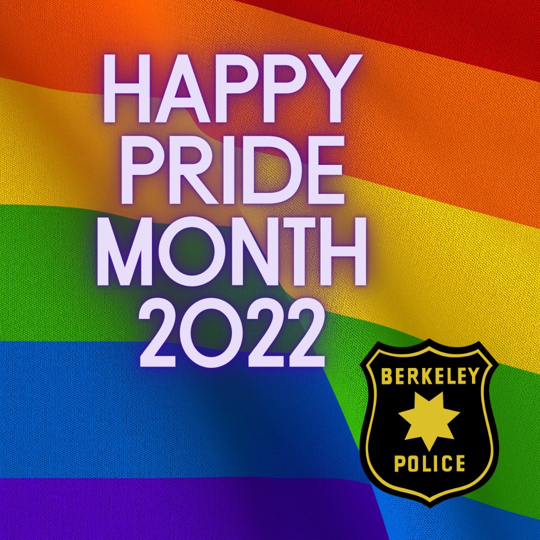 Berkeley Police on Twitter "BPD Supports LGBTQ+ Pride Month The