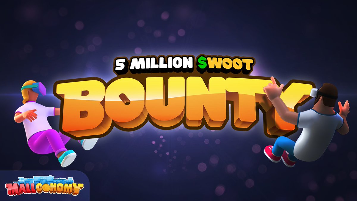 mallconomy's tweet photo. WOOT WOOT 

Daily reminder that our 5 MILLION $WOOT #bounty contest is live, here and happening. 

Will you get left behind or will you join the #Mallverse?

#nft #p2e #gamefi #crypto #airdrop https://t.co/viHK9vvjgs