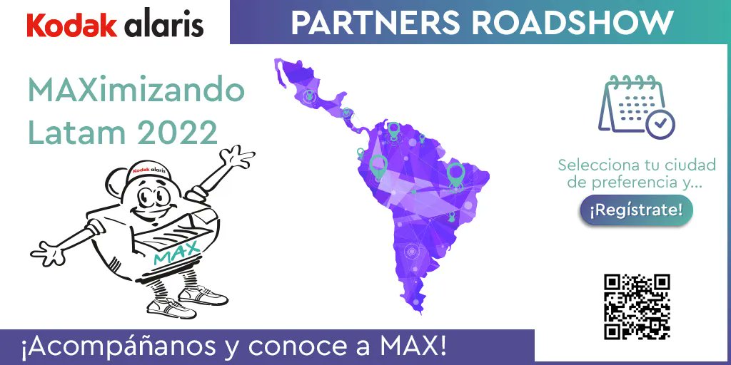 aircomputers's tweet photo. 🟣 El Partners Roadshow de Kodak Alaris está llegando... 🔜
¡Acompañanos y conocé a MAX!
⏳ Todavía tenés tiempo para registrarte, no te quedes afuera‼️
+ INFO➡️ https://t.co/r31TeO4NZZ
#somosair #somosequipo #somosfamilia #RoadShowMAXimizado #KodakAlaris #MeetMAX https://t.co/C4TJtnJ2xf