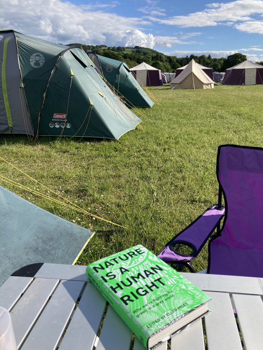 TheaSherer's tweet photo. And…relax… Great to be back @HayFestival for holiday this time and picking up more fantastic books including this one from the @Nature supported panel earlier today with @octaviachill @LouisaAdjoa @nickhayesillus1 @DanRavenEllison #BooksInspired #ClimateResearchInAction https://t.co/9187lqJ05n