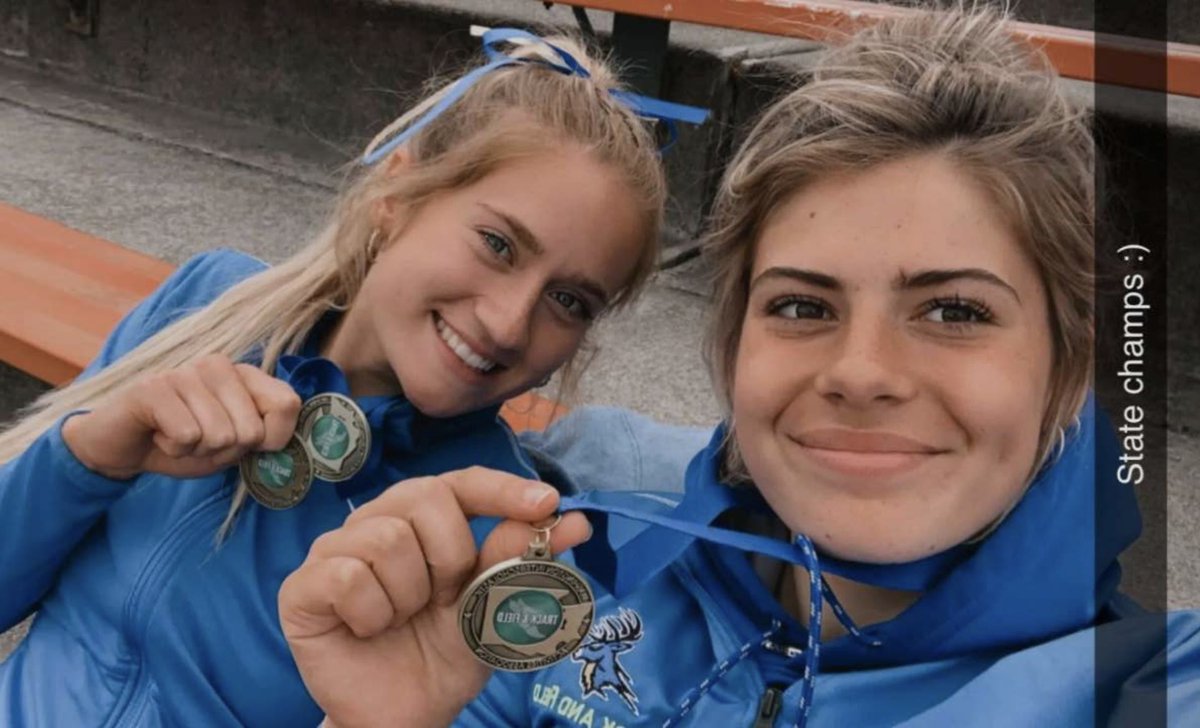 A huge congratulations 🎉 to this pair of future ⚽️🦅 <a href="/ella_carnahan/">Ella Carnahan</a> and Grace Martinson for bringing home the WA State Championship in the 4x200 for <a href="/StagAthletics/">Deer Park Stags</a>.  Ella also added a 🥇in the 4x100