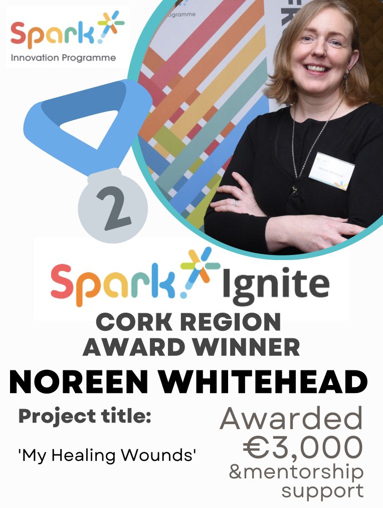 A very deserving 2nd place in last night’s Cork Regional Final went to <a href="/NoreenWhitehe14/">Norrie.W.</a> from St. Mary’s Health Centre in Thurles. Noreen’s project introduces patient held record to facilitate and optimise the Multi-disciplinary management of wounds. Congratulations Noreen! 👏👏