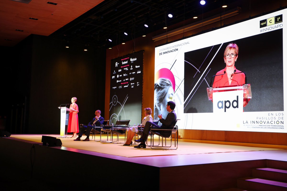 mdonibane's tweet photo. Felicidades a la organización #APD y lo/as ponentes. Un evento muy necesario, con #Lantik S.A., como patrocinador apoyando iniciativas de “Innovación Abierta” 👏👏👏 en un espectacular espacio como es el @BEC_Bilbao https://t.co/HcaGaOG5yI