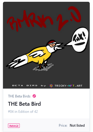 andreas_seppy's tweet photo. OMG hahaah, thats crazy :P
#RMRK @Tricky_NFTs #betabird https://t.co/ScOsvMnrFp
