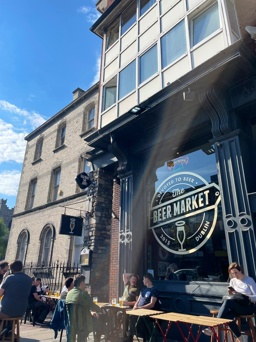 dublinbeer's tweet photo. Loads of seats outside to make the most of the sun this evening ☀️ #galwaybaybrewery #sunshine #goodvibes #christchurch https://t.co/nbnnvLVU8y