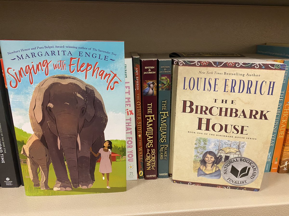 margaritapoet's tweet photo. Thank you for including Singing With Elephants on this beautiful shelf, @BNFresno! #SingingWithElephants #DiverseVerse #DiverseBooks #versenovel #poetry #middlegradebooks @penguinkids https://t.co/puLYyJS1w3