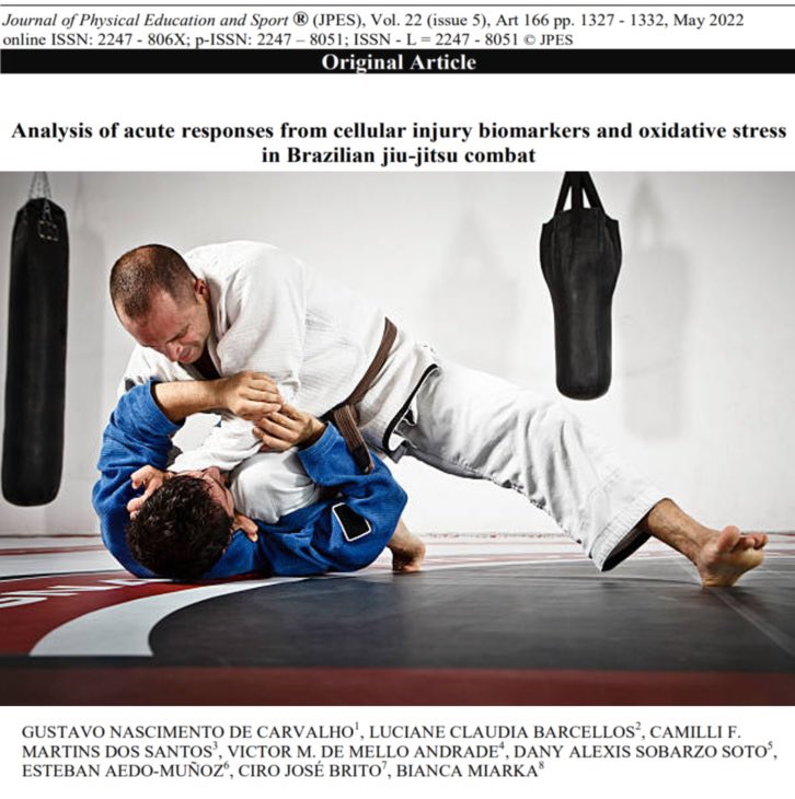 BiancaMiarka's tweet photo. DOI:10.7752/jpes.2022.05166 #bjj #jiujitsu #stressoxidative https://t.co/obZKLF8lEy