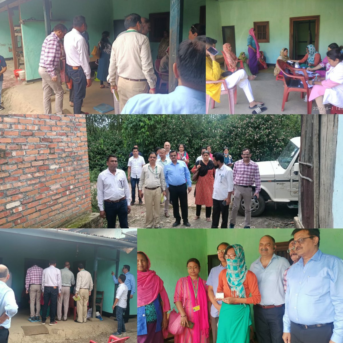 DeviKunjeshwori's tweet photo. During CMHA door to door screening of NCD, Central team visited to observe CMHA Scheme and meet CMHT benifeciary at Singa village under HWC-WANGKHEM, Thoubal district Manipur.@health_manipur @USAID_NISHTHA @mono_ng @BirensinghN @NhmManipur @AyushmanHWCs @Vumlunmang @MoHFW_INDIA https://t.co/wz3bATJFHl