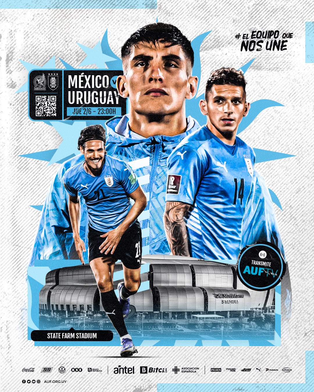 Selección Uruguaya on X: 🔜 ¡𝗝𝘂𝗲𝗴𝗮 𝗨𝗿𝘂𝗴𝘂𝗮𝘆