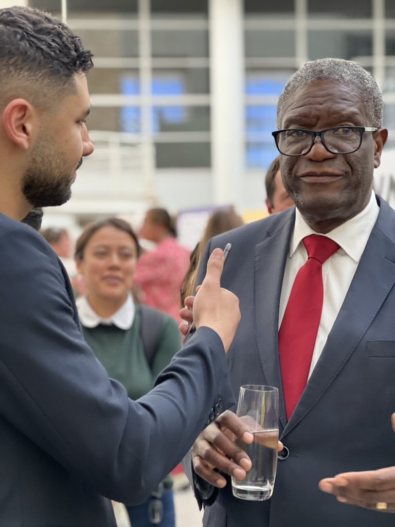 DutchMFA's tweet photo. A great honour to have Nobel laureate Doctor @DenisMukwege speak at the opening of the @WorldPressPhoto exhibition during the #HagueJusticeWeek. 

Visit the exhibition 'Resilience: stories of women inspiring change' at @CityOfTheHague's city hall.

ℹ️https://t.co/WIvrGbwmHp https://t.co/tFUkMb6pdv