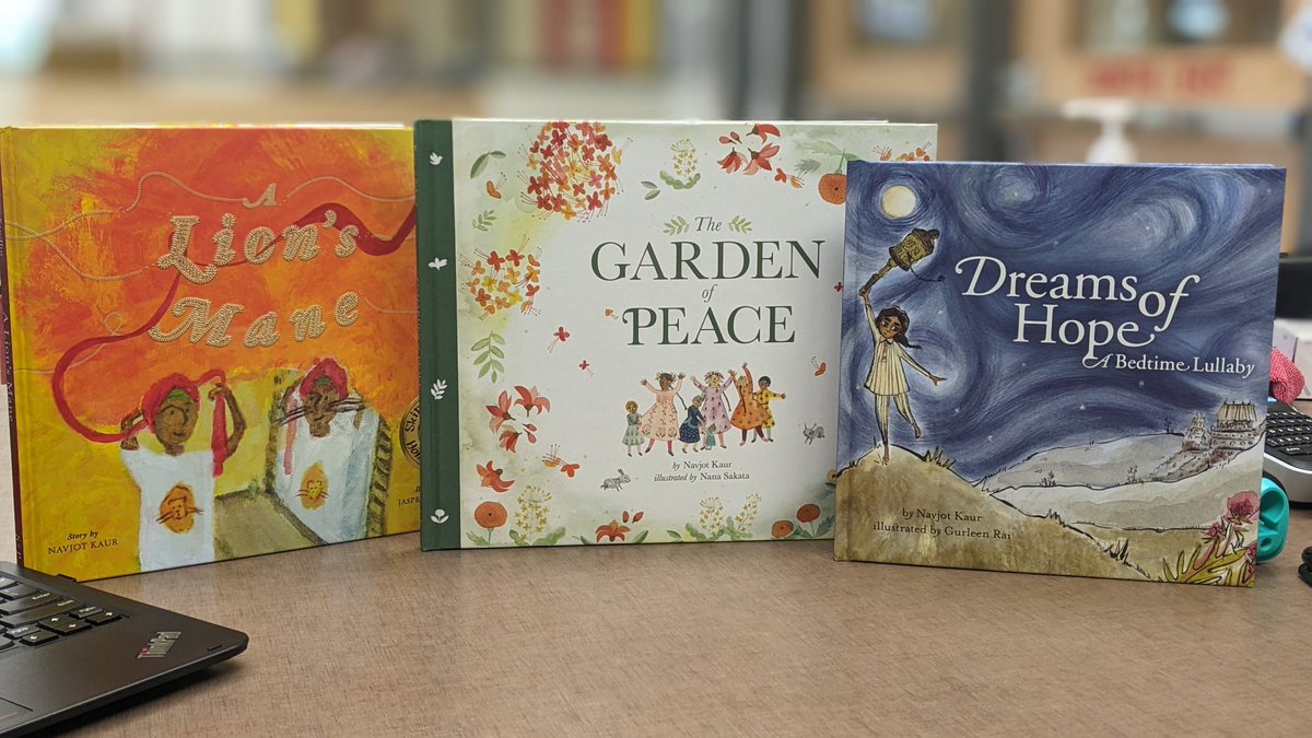 JSPSLibrary's tweet image. Got a wonderful surprise in the mail today! Author Navjot Kaur donated a set of her books to bring greater representation of the Sikh community through children's literature.