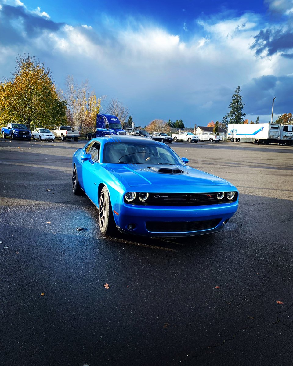 Out of the storm came the beast with glowing eyes