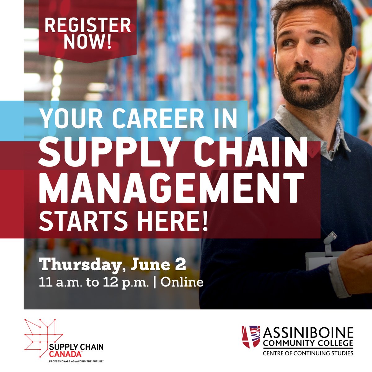 Available in an online, part-time format, this Supply Chain Management program with Assiniboine Community College is offered through a series of technical courses and soft-skill workshops. Attend a free webinar to learn more: ow.ly/WhtV50JnnVK