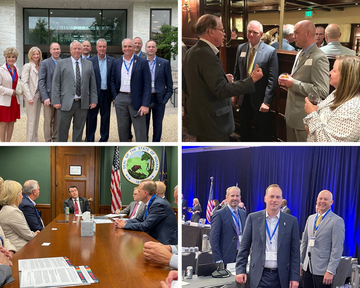 ACECIndiana's tweet photo. Recently, @ACECIndiana leaders visited DC to attend the @ACEC_National Annual Convention and met to discuss infrastructure and workforce issues with @SenToddYoung and @SenatorBraun. https://t.co/fDX11U9ljH