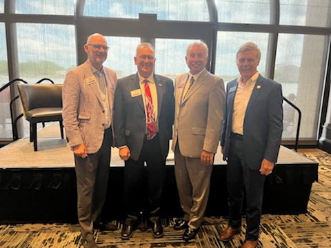GeorgiaLodging's tweet photo. We covered it all today:  Save Georgia Hotels grant ($150 million ... Thank you @GovKemp!) 2022 General Assembly's hotel news (Thanks, Ron Stephens!) State politics (Thanks, @bluestein!)  And a big thanks to @GaJaymorgan for taking the stage. #gapol https://t.co/JAxynhCrfm