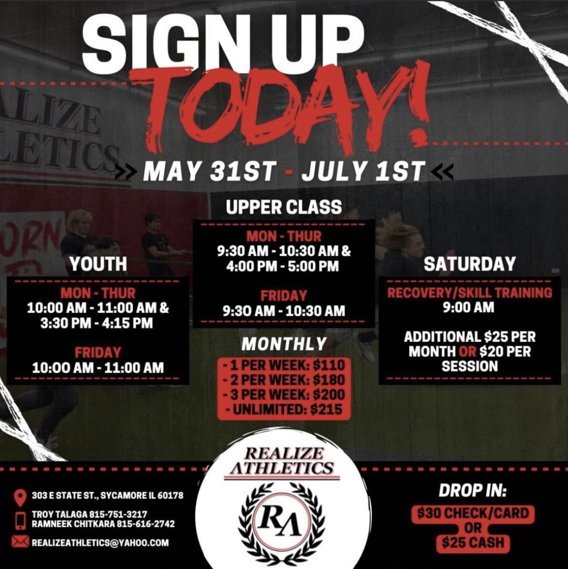 Troy Talaga Realize Athletics tweet media