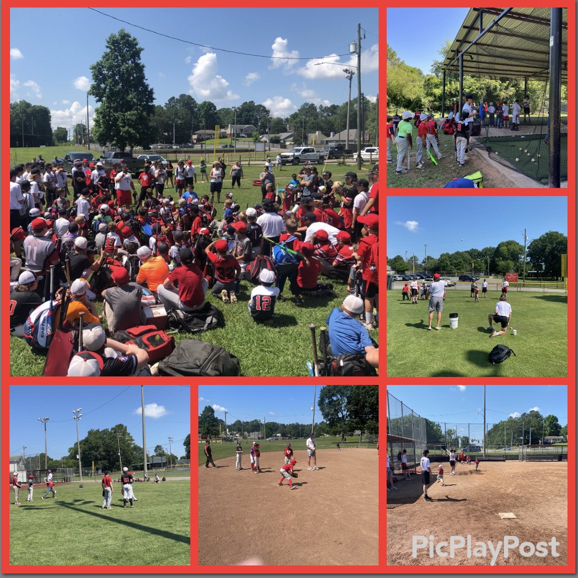Thompsonbaseba1's tweet photo. Day two in the books! Another day, another opportunity to work with our future Warriors! Thank you all for your trust and dedication to our baseball program! Is a great day to be a Warrior! #BuildingWarriors https://t.co/furSaByy5F