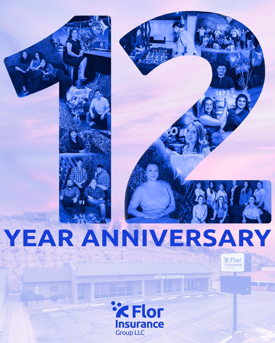 fclynch's tweet image. Today is an extremely #special day at the Flor office! This marks our 12 year #anniversary!  😱 So many #memories &amp;amp; so much growth over the years! 💙 Thank you to all of our clients and to all of the team members that have helped this company go strong for over a decade