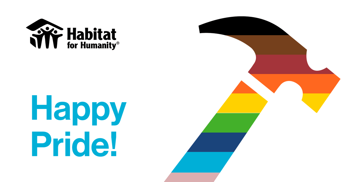 This month — and every month — we celebrate #Pride. As we come together to build a world where everyone has a decent place to live, may the joy of people being themselves and being accepted fuel our actions for equity.