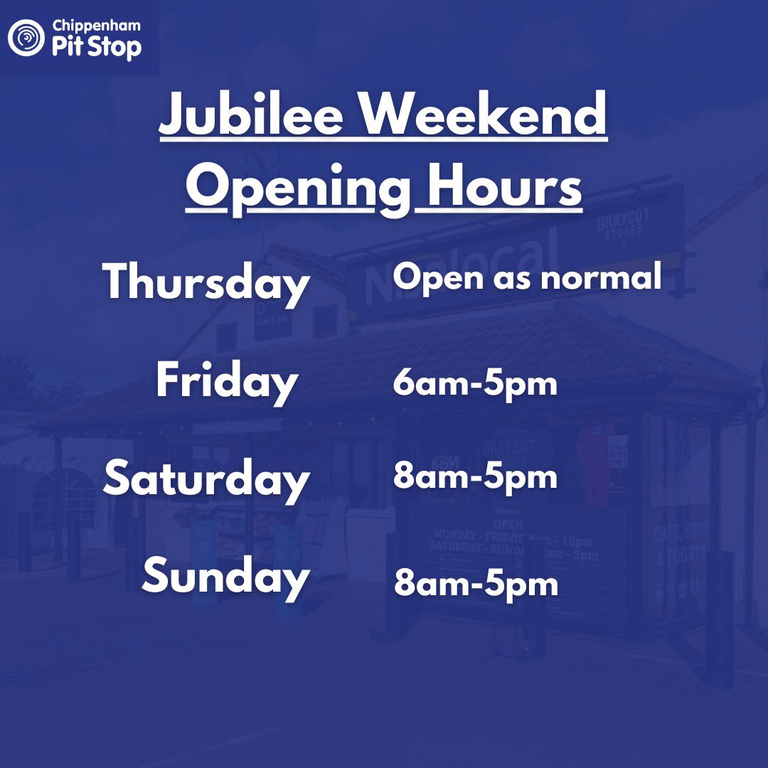 jct17m4pitstop's tweet photo. We hope you all have some time off planned over the weekend, our opening hours are slightly different #pitstop #truckstop #ionitychargers #evcharge #m4services #truckers #drivers #driving https://t.co/kje6sSebXn