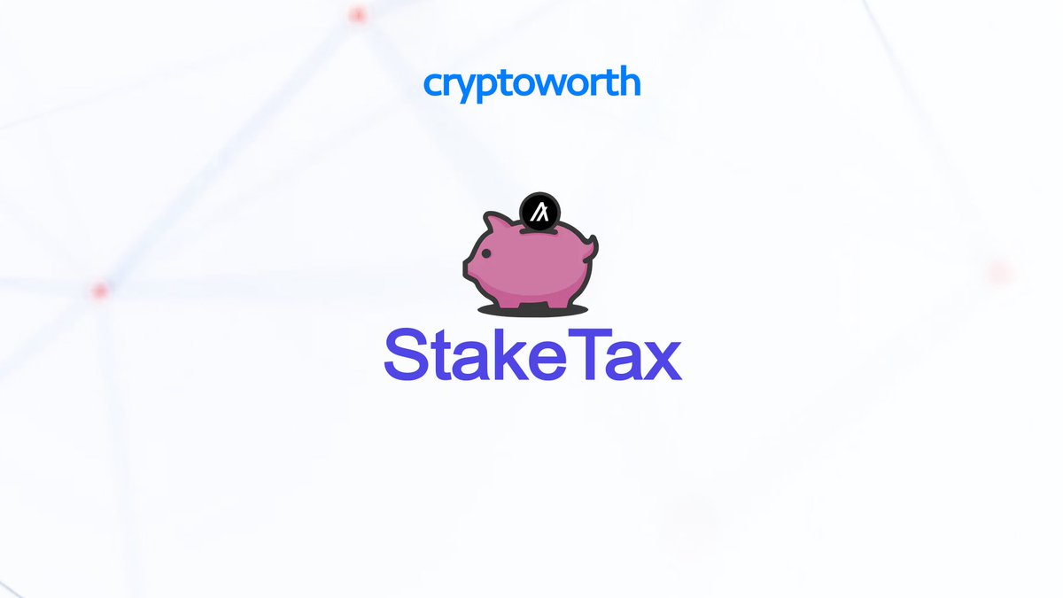 CryptoworthApp's tweet photo. Take advantage of using our @staketax connection on Cryptoworth for importing your CSVs. Easily export your #staketax CSV and import directly into your #Cryptoworth account. #crypto #accounting https://t.co/AcsKwxuYJE